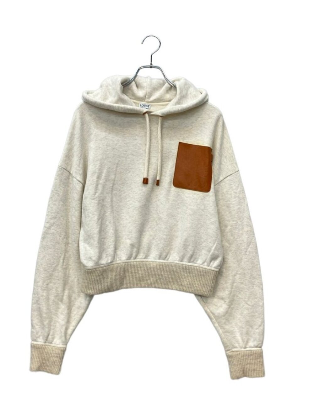 Loewe Pullover Hoodie Leather Pocket